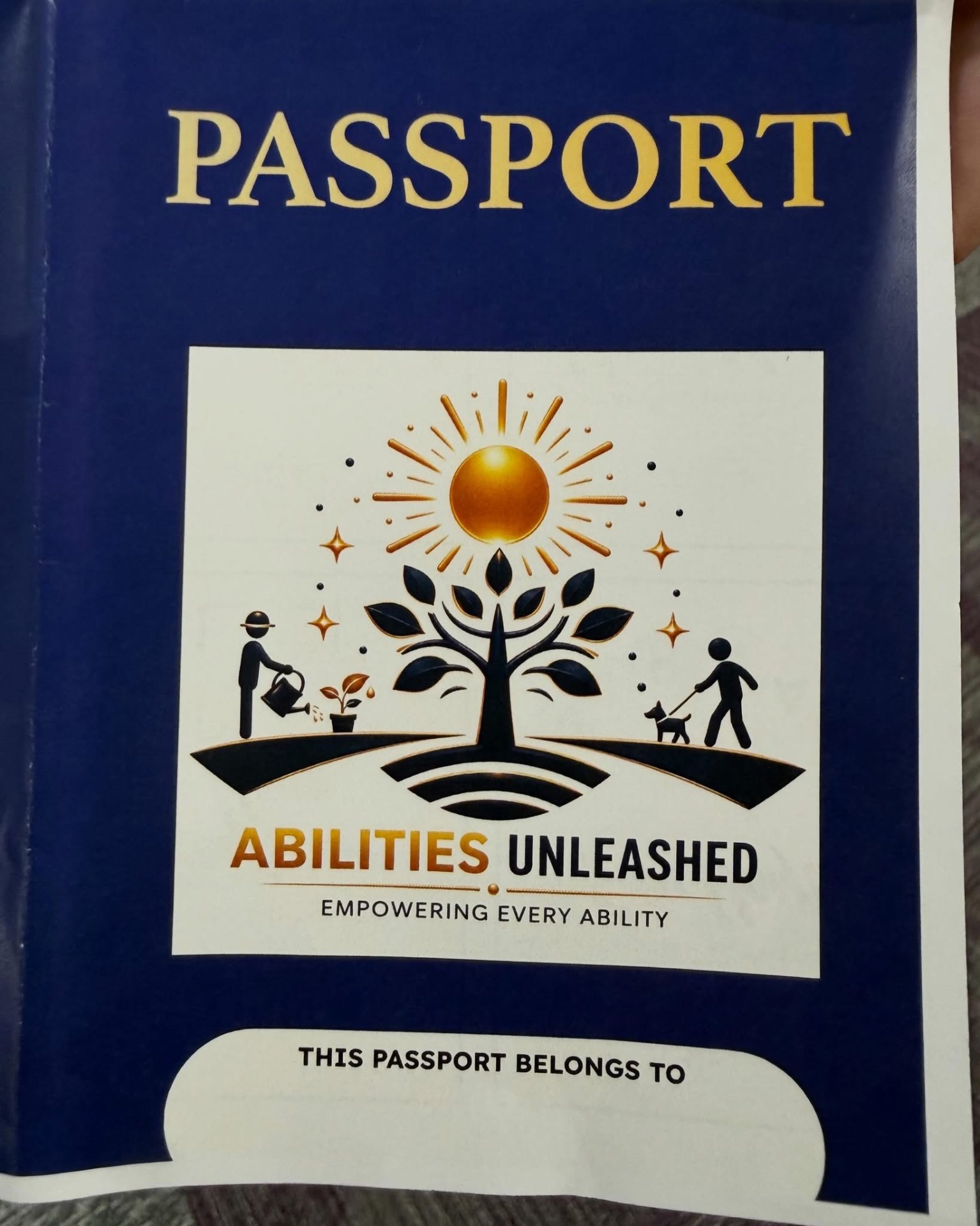Abilities Unleashed passport for the on-demand advocacy game